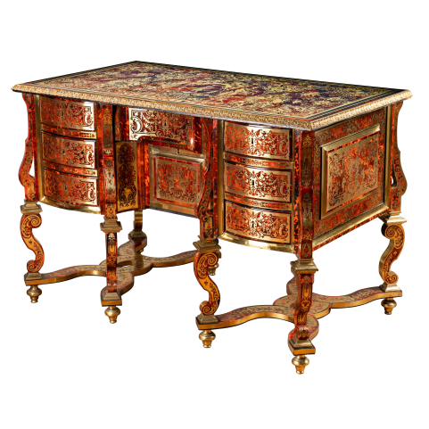Bureau Mazarin en marqueterie d’écaille et de laiton, époque Louis XIV, attribué à Nicolas Sageot, Paris, vers 1700