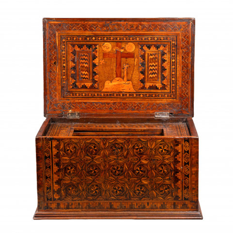 A late 15th c. inlaid writing casket 