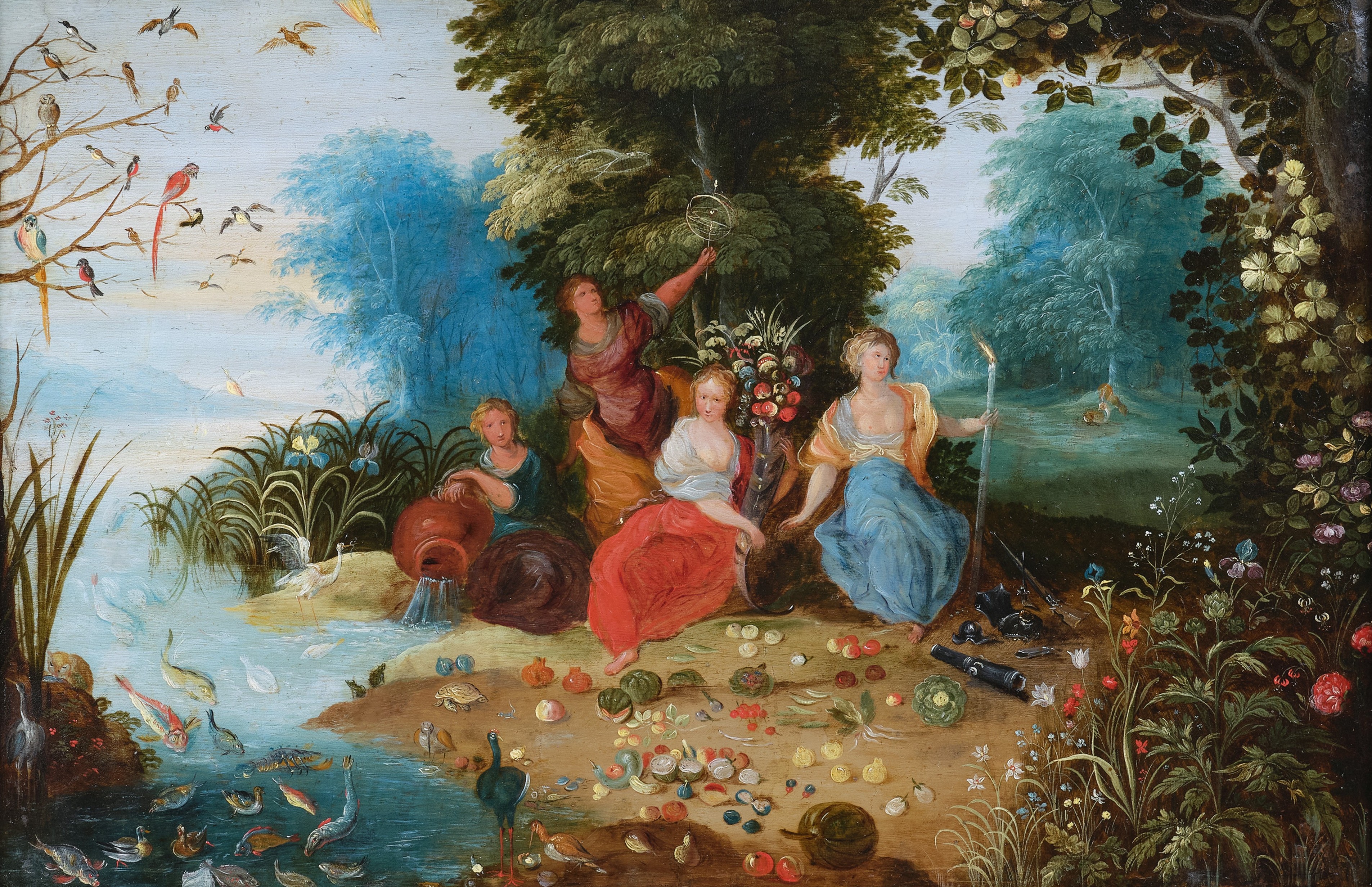 Allégorie des Quatre Éléments Atelier de Jan Brueghel le Jeune Allégorie des Quatre Éléments Atelier de Jan Brueghel le Jeune