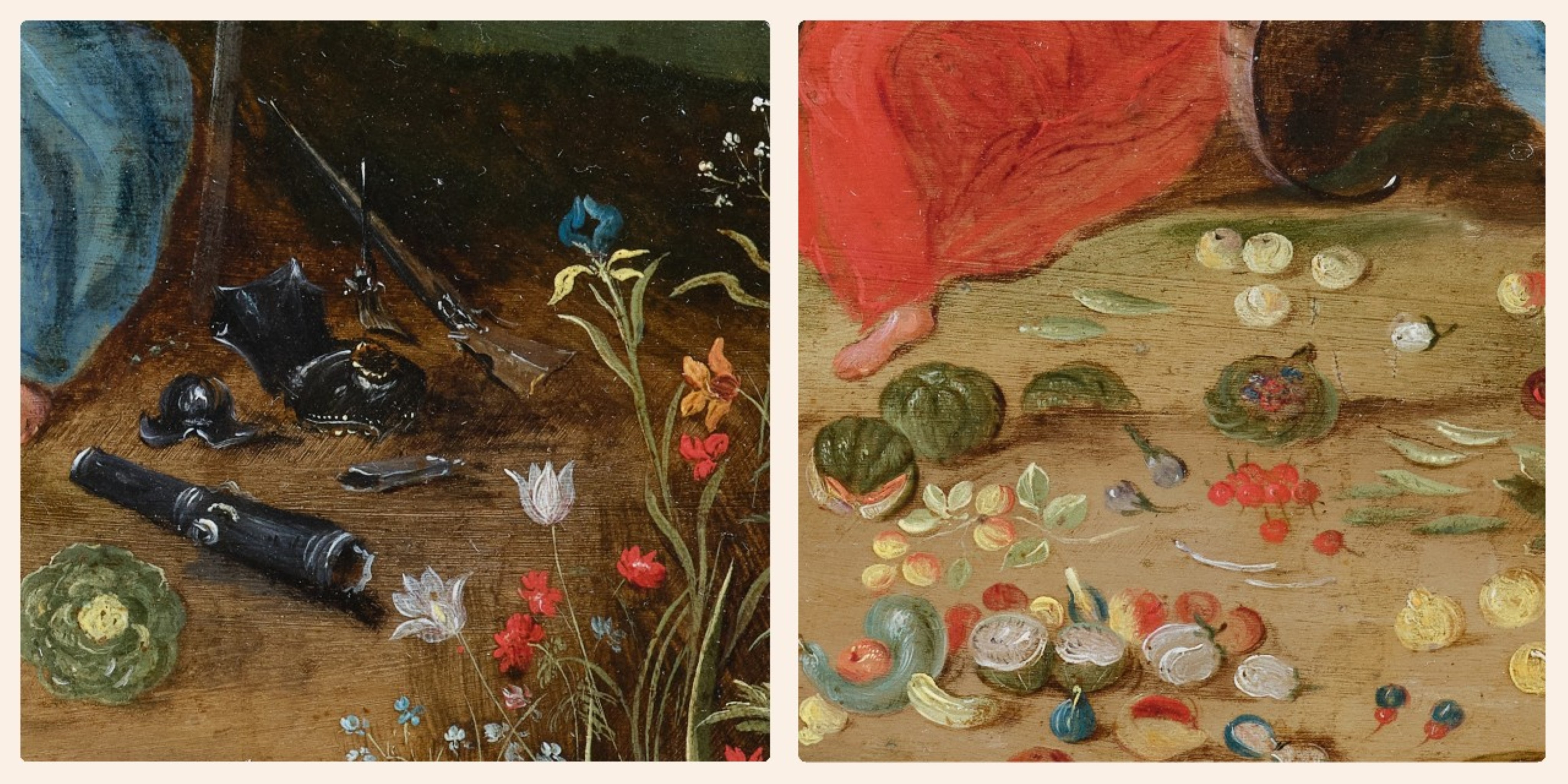 Allegory of the Four elements, studio of Jan Brueghel the Youngher, Antwerp, 17th Allegory of the Four elements, studio of Jan Brueghel the Youngher, Antwerp, 17th