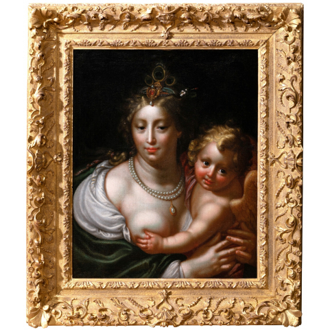 Venus and Cupid, workshop Paulus Moreelse (1571-1638)