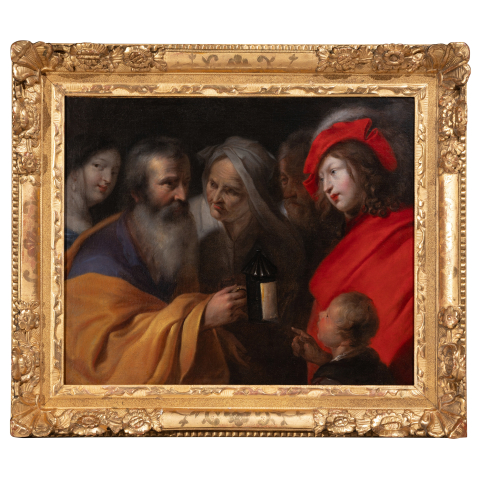 Diogène cherchant un homme, atelier de Pieter Van Mol, Paris, milieu du XVIIème siècle