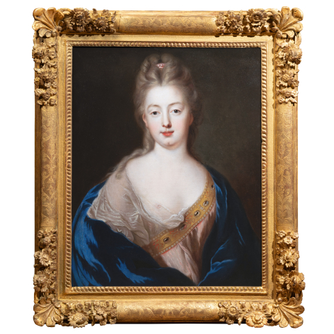 Marquise d&rsquo;Espinay par Fran&ccedil;ois de Troy vers 1685, &eacute;cole fran&ccedil;aise du XVII&egrave;me si&egrave;cle