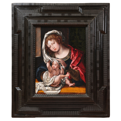 Vierge &agrave; l&rsquo;Enfant, atelier de Jan Gossaert (1478-1532), Anvers, XVI&egrave;me si&egrave;cle