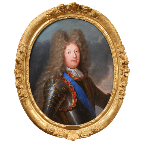 Portrait du Grand Dauphin, atelier de Hyacinthe Rigaud, vers 1700, d&eacute;but du XVIII&egrave;me si&egrave;cle