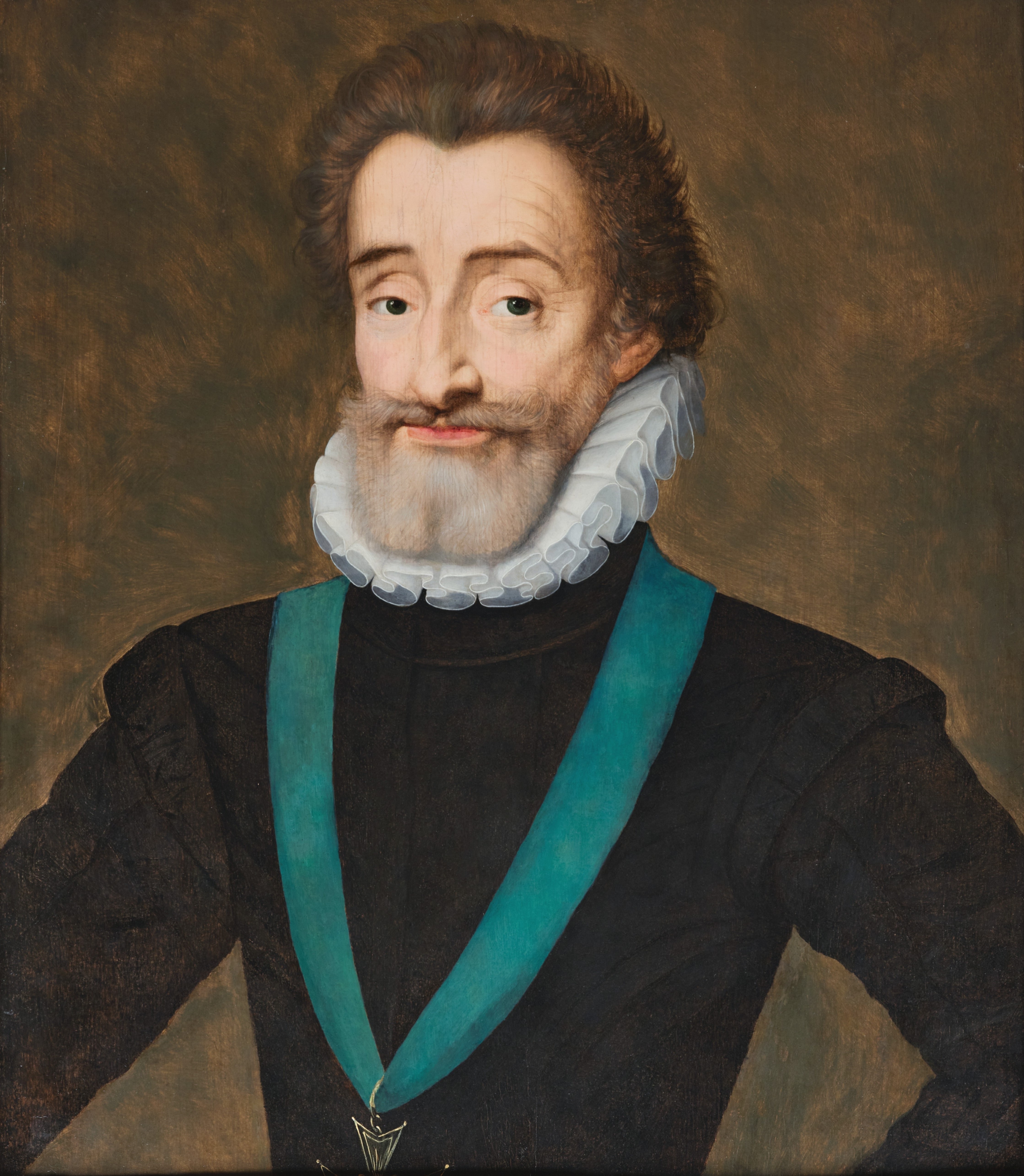 Portrait d’Henri IV, attribué à François Quesnel, Paris vers 1600 Portrait d’Henri IV, attribué à François Quesnel, Paris vers 1600
