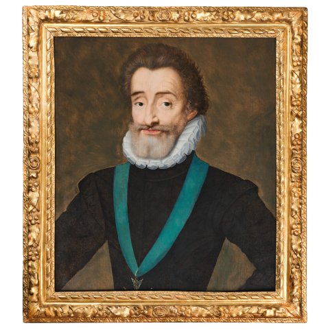Portrait d&rsquo;Henri IV, attribu&eacute; &agrave; Fran&ccedil;ois Quesnel, Paris vers 1600, d&eacute;but du XVII&egrave;me si&egrave;cle
