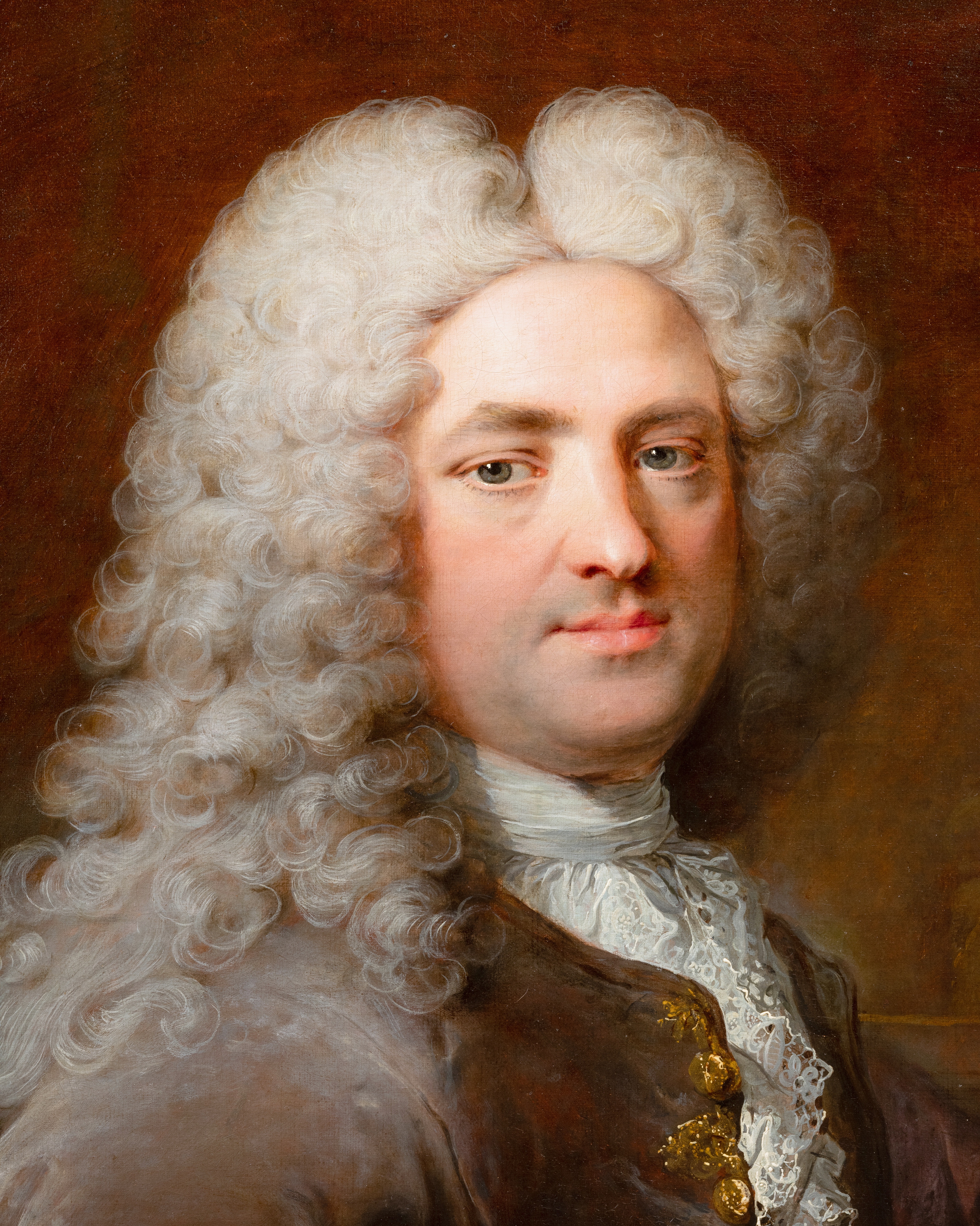 Portrait of a Gentleman by Robert Le Vrac Tournières (1667-1752), Paris, circa 1725, 18th century Portrait of a Gentleman by Robert Le Vrac Tournières (1667-1752), Paris, circa 1725, 18th century