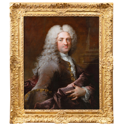 Portrait d&rsquo;un gentilhomme par Robert Le Vrac Tourni&egrave;res (1667-1752), Paris, vers 1725, &eacute;poque XVIII&egrave;me si&egrave;cle