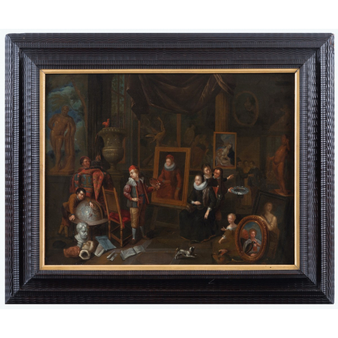 L’atelier du peintre, attribué à Gérard THOMAS (Anvers 1663 - 1720)