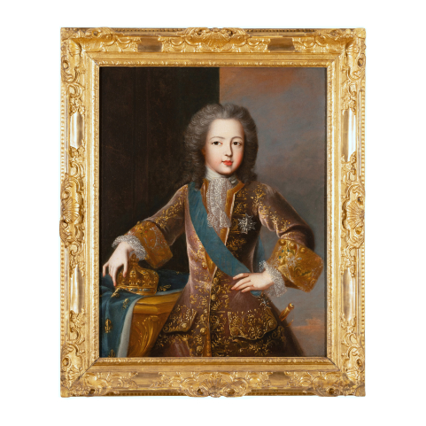Portrait of Louis XV aged 10, studio of Pierre Gobert (1662-1744), 18th century