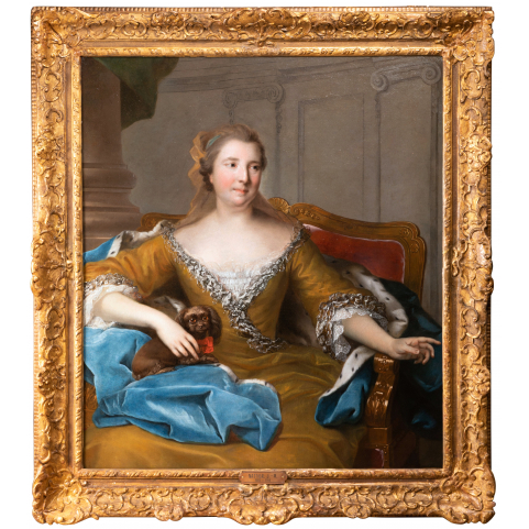 Jean-Marc Nattier (Paris, 1685 - 1766) - Portrait of Charlotte de Hesse-Rheinfels