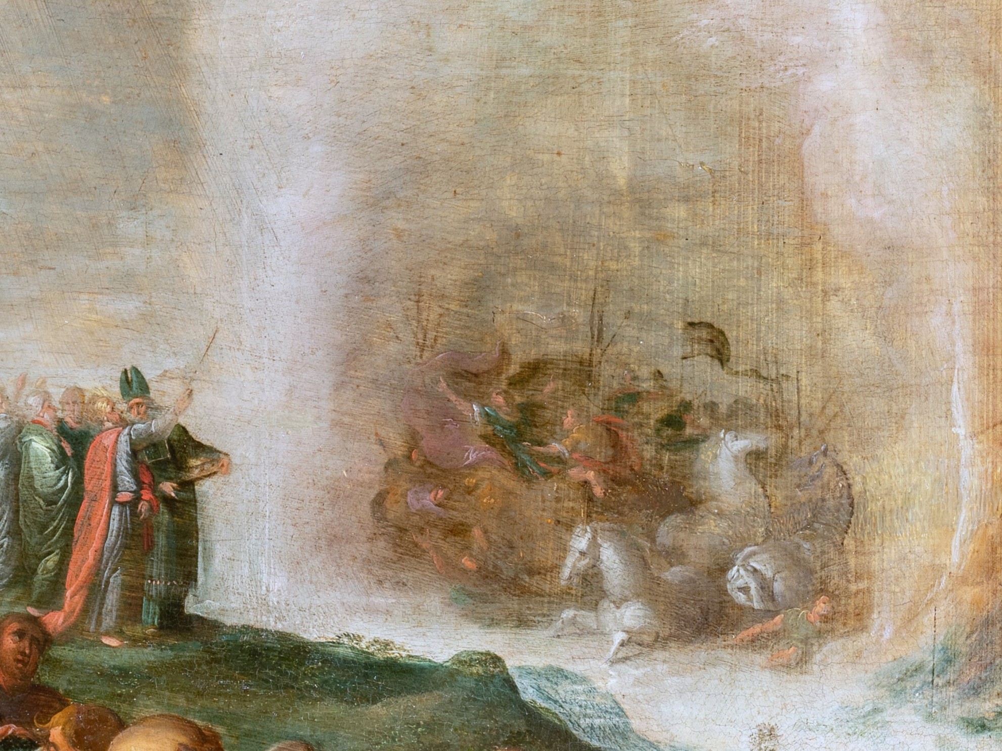 La Traversée de la mer Rouge Atelier de Frans Francken II, Anvers XVIIe siecle La Traversée de la mer Rouge Atelier de Frans Francken II, Anvers XVIIe siecle