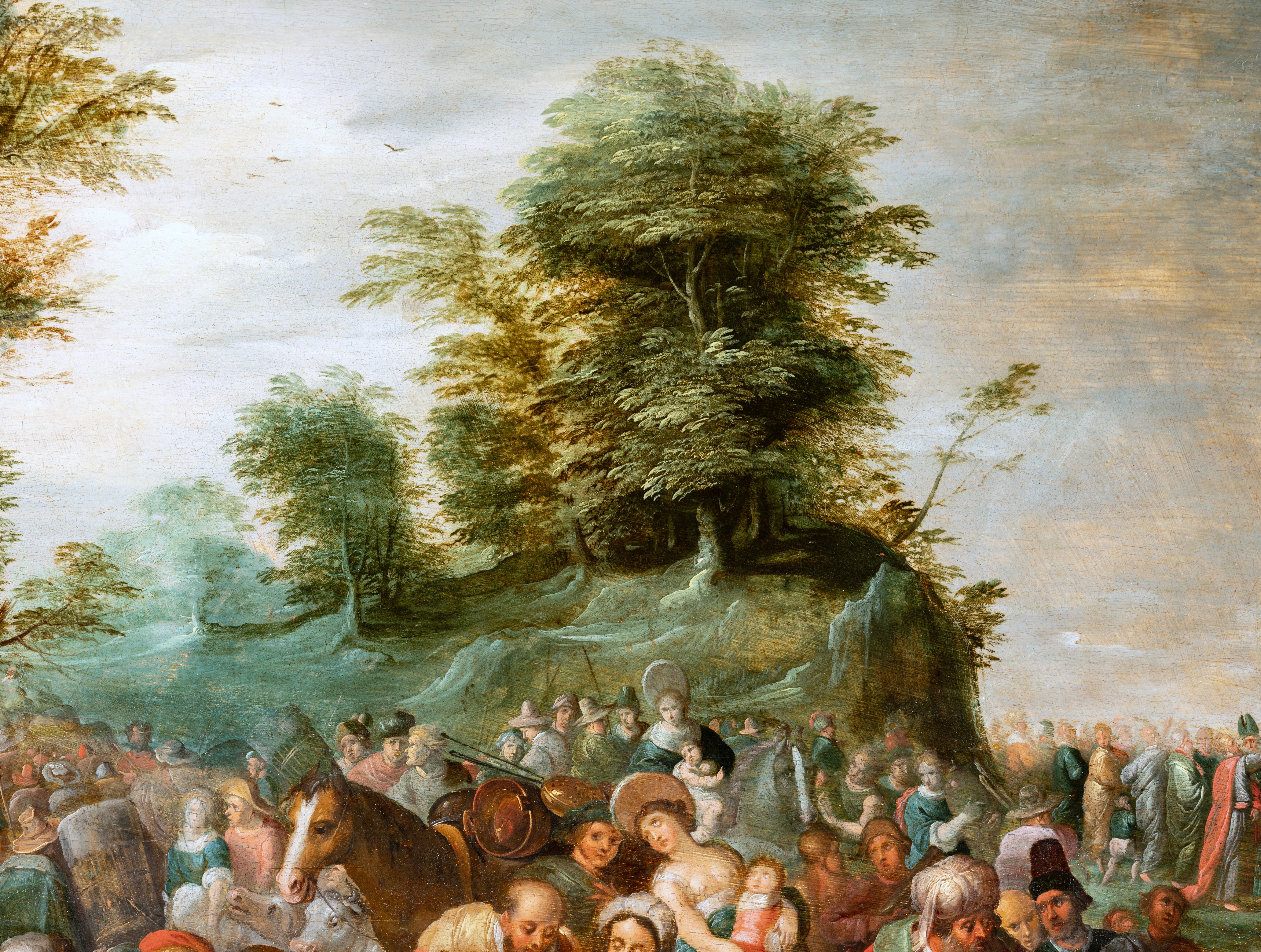 La Traversée de la mer Rouge Atelier de Frans Francken II, Anvers XVIIe siecle La Traversée de la mer Rouge Atelier de Frans Francken II, Anvers XVIIe siecle