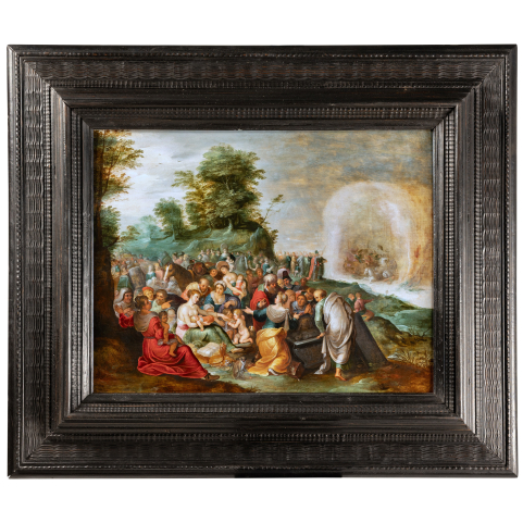 Travers&eacute;e de la mer Rouge, atelier de Frans Francken II, &eacute;cole Anversoise du XVII&egrave;me