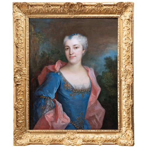 Henri Millot 1724 - Portrait de Louise Dorothée von Hoffman  