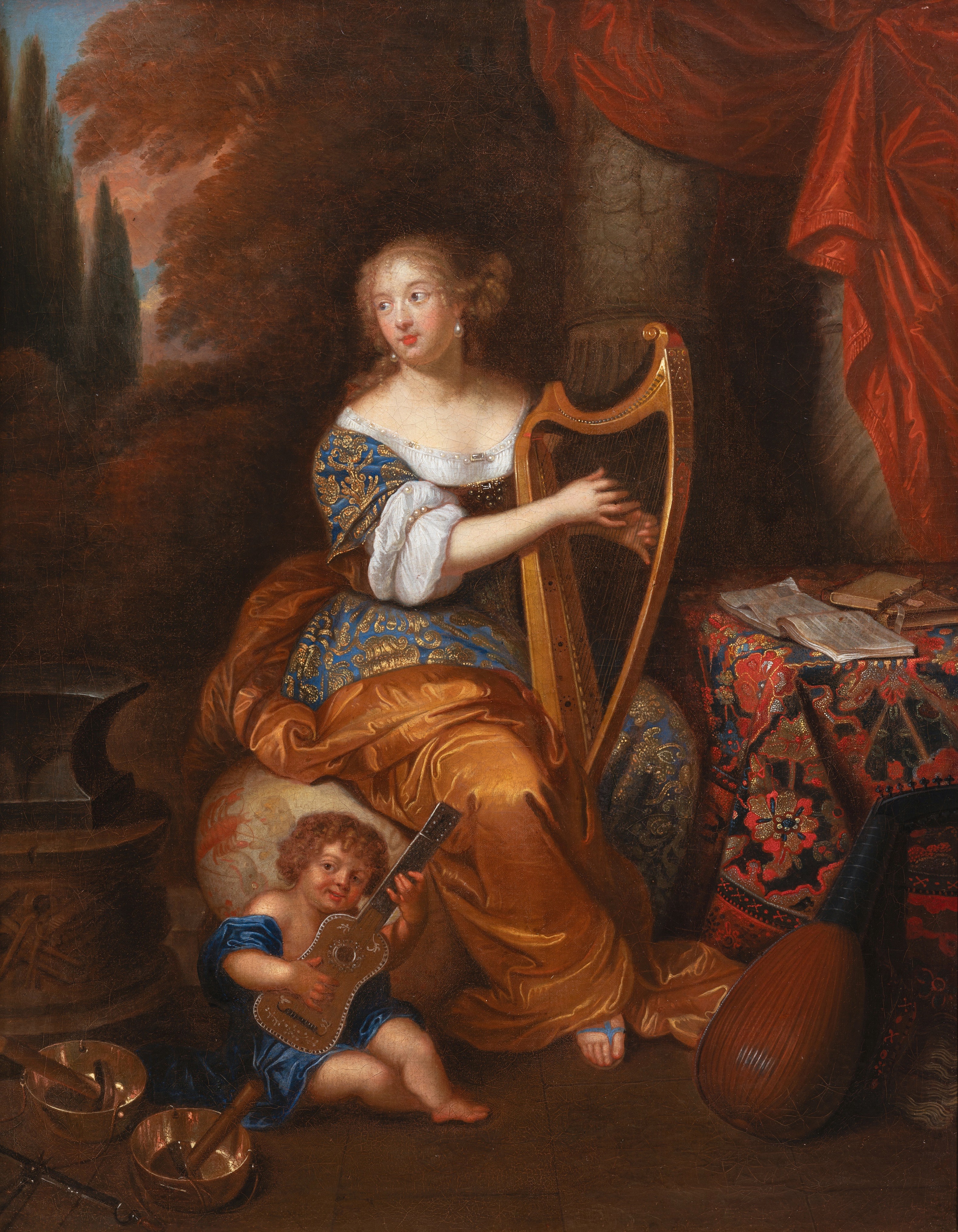 ortrait de la marquise de Montespan, atelier de Caspar Netscher (1639-1684), XVIIème siècle ortrait de la marquise de Montespan, atelier de Caspar Netscher (1639-1684), XVIIème siècle