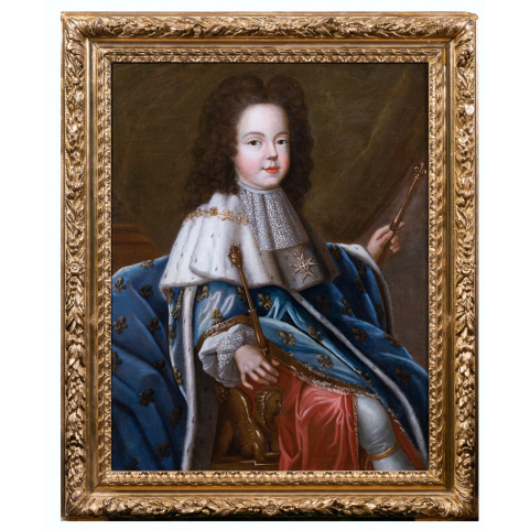Portrait de Louis XV enfant, atelier de Pierre Gobert vers 1716