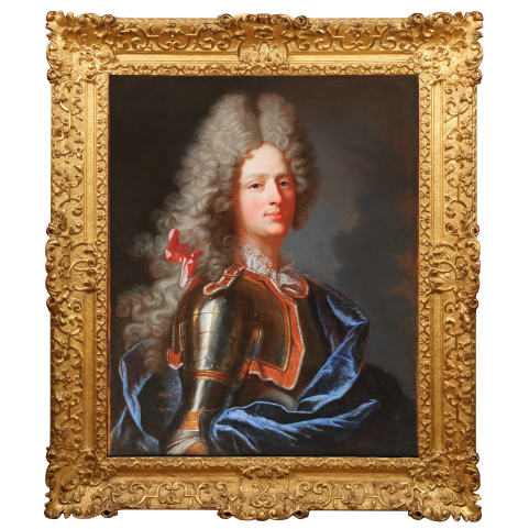 Portrait d&rsquo;un officier, Hyacinthe Rigaud (1659-1743) et atelier, &eacute;cole fran&ccedil;aise du XVIII&egrave;me si&egrave;cle