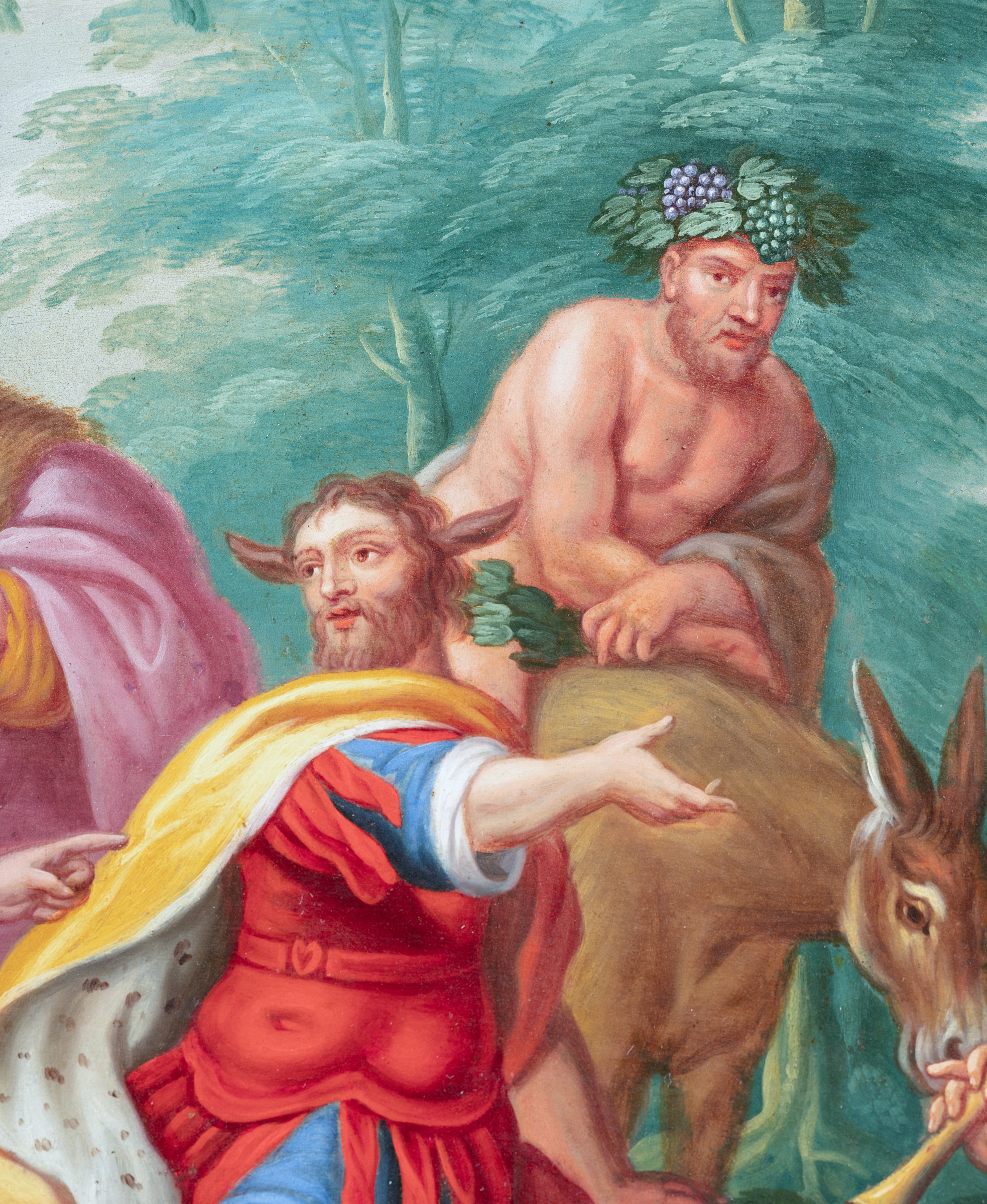 roi midas Peter Sion , huile sur cuivre, Anvers, XVII&egrave;me si&egrave;cle