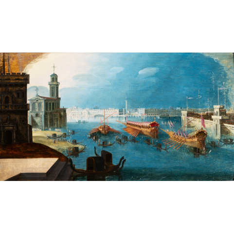 Ascension day in Venise by Louis de Caullery (1582-1621) A 17th c. Antwerp school